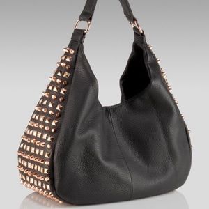 Romygold Drew Stud rose gold stud, hobo, black